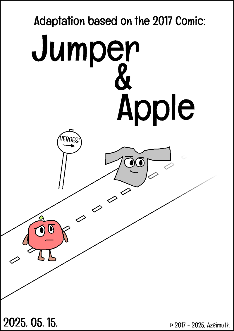 Cover art of the new Jumper & Apple comic, 2025 may 15th